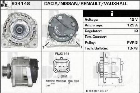 EDR 934148 - Alternator furqanavto.az