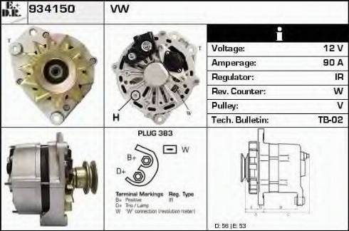 EDR 934150 - Alternator furqanavto.az