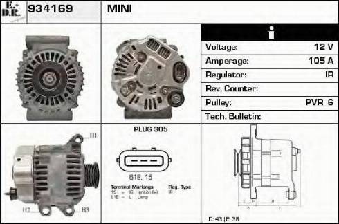 EDR 934169 - Alternator furqanavto.az