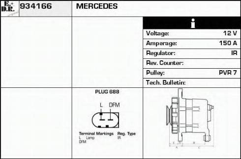 EDR 934166 - Alternator furqanavto.az