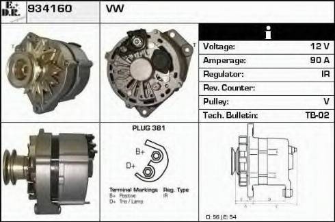 EDR 934160 - Alternator furqanavto.az