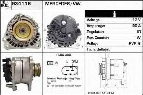 EDR 934116 - Alternator furqanavto.az