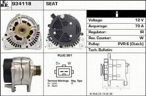 EDR 934118 - Alternator furqanavto.az