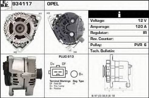 EDR 934117 - Alternator furqanavto.az