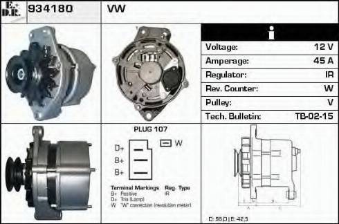 EDR 934180 - Alternator furqanavto.az