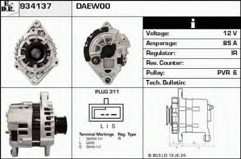 EDR 934137 - Alternator furqanavto.az