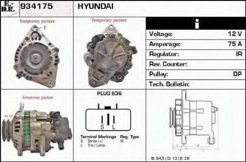 EDR 934175 - Alternator furqanavto.az