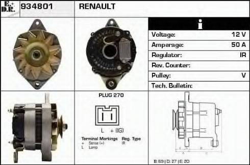 EDR 934801 - Alternator furqanavto.az