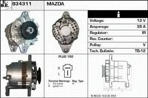 EDR 934311 - Alternator furqanavto.az