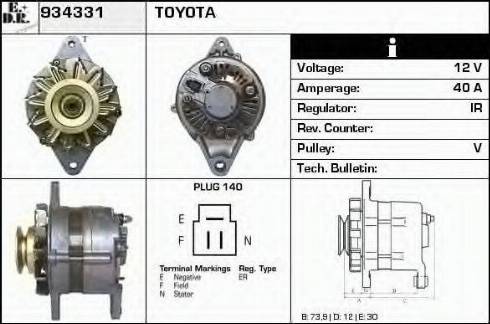 EDR 934331 - Alternator furqanavto.az