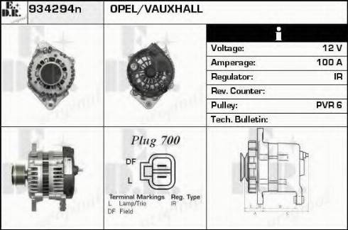 EDR 934294N - Alternator furqanavto.az