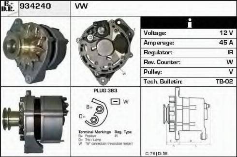 EDR 934240 - Alternator furqanavto.az