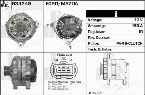 EDR 934248 - Alternator furqanavto.az