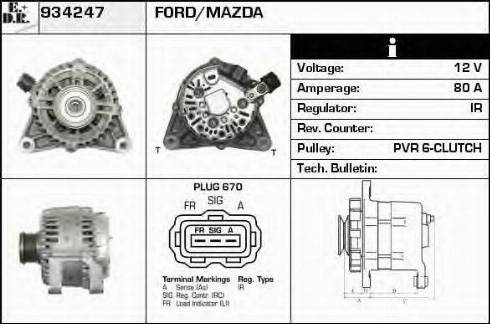 EDR 934247 - Alternator furqanavto.az