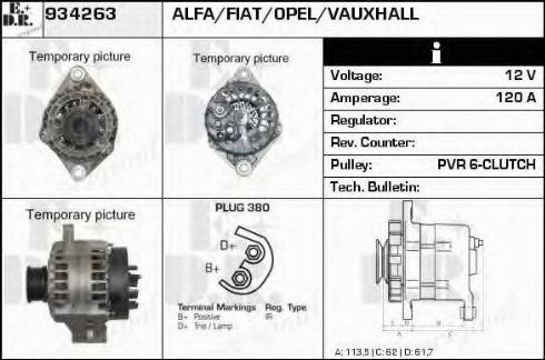 EDR 934263 - Alternator furqanavto.az