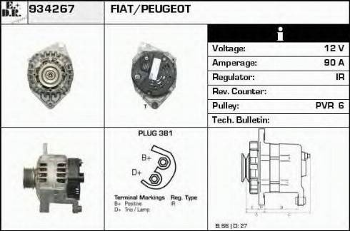 EDR 934267 - Alternator furqanavto.az