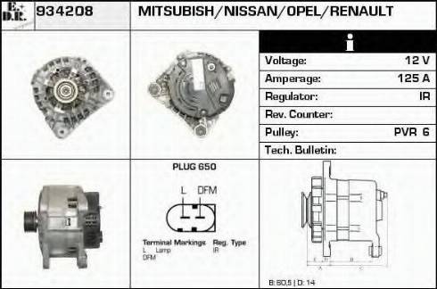 EDR 934208 - Alternator furqanavto.az