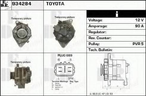 EDR 934284 - Alternator furqanavto.az