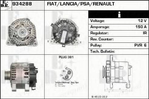 EDR 934288 - Alternator furqanavto.az