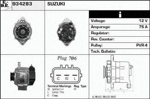 EDR 934283 - Alternator furqanavto.az