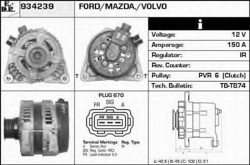 EDR 934239 - Alternator furqanavto.az