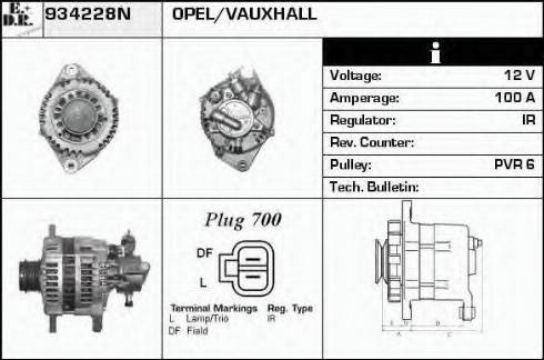 EDR 934228N - Alternator furqanavto.az