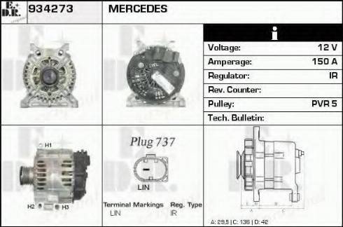 EDR 934273 - Alternator furqanavto.az