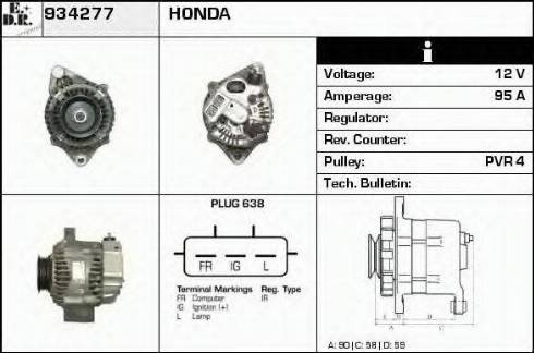 EDR 934277 - Alternator furqanavto.az