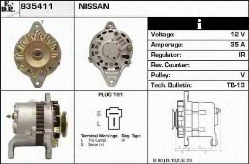 EDR 935411 - Alternator furqanavto.az