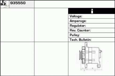 EDR 935550 - Alternator furqanavto.az