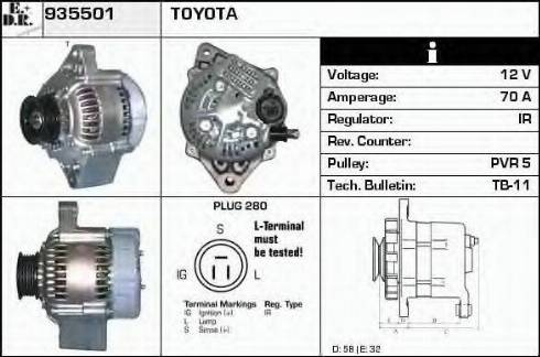 EDR 935501 - Alternator furqanavto.az