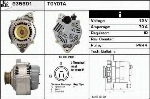 EDR 935601 - Alternator furqanavto.az