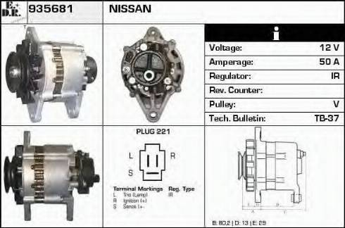 EDR 935681 - Alternator furqanavto.az