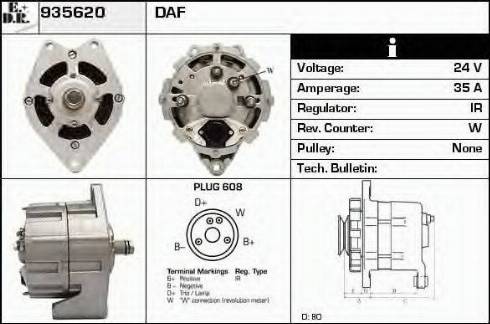 EDR 935620 - Alternator furqanavto.az