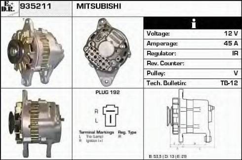 EDR 935211 - Alternator furqanavto.az