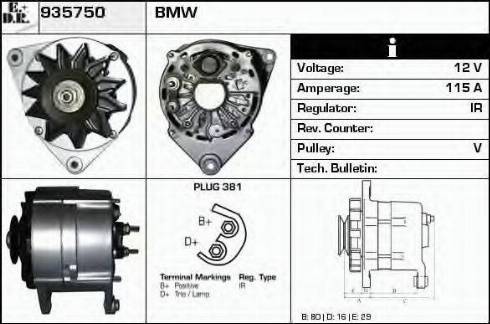 EDR 935750 - Alternator furqanavto.az