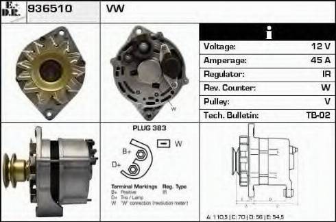 EDR 936510 - Alternator furqanavto.az