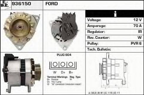 EDR 936150 - Alternator furqanavto.az