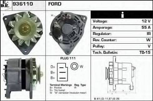 EDR 936110 - Alternator furqanavto.az