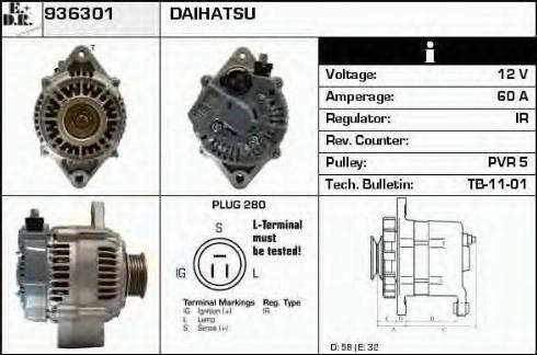 EDR 936301 - Alternator furqanavto.az