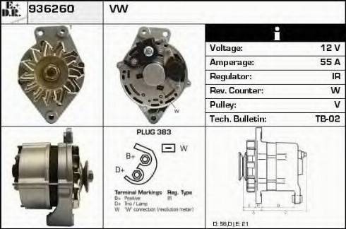 EDR 936260 - Alternator furqanavto.az