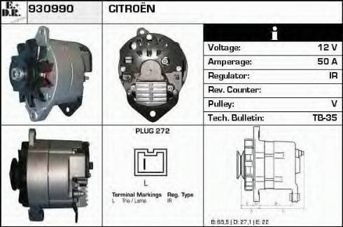 EDR 930990 - Alternator furqanavto.az