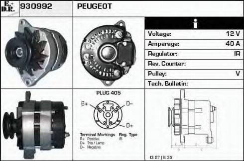 EDR 930992 - Alternator furqanavto.az