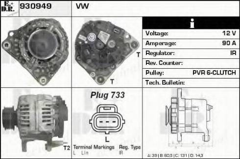 EDR 930949 - Alternator furqanavto.az