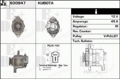 EDR 930947 - Alternator furqanavto.az