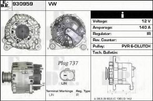 EDR 930959 - Alternator furqanavto.az