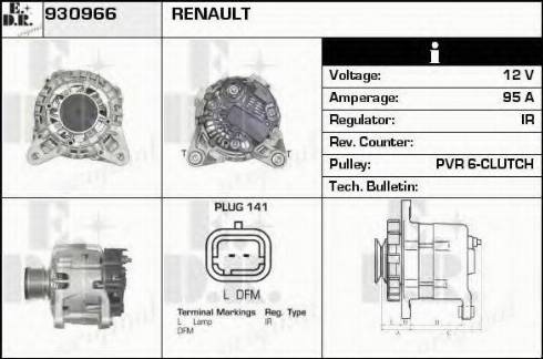 EDR 930966 - Alternator furqanavto.az