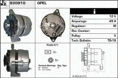 EDR 930910 - Alternator furqanavto.az