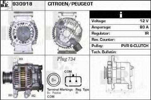 EDR 930918 - Alternator furqanavto.az