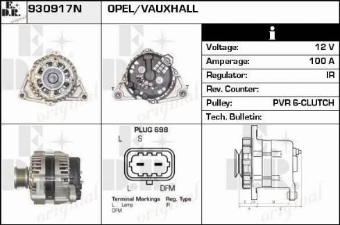 EDR 930917N - Alternator furqanavto.az